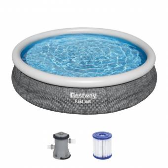 Piscina Hinchable grande de 366 X H 76 Cm 1249 Litros Duraplus con Bomba y Filtro