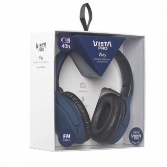 Auriculares de Diadema Inalambricos Vieta Pro WAY Bluetooth Azul Marino