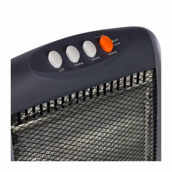 Calefactor Estufa de Cuarzo Halógena Oscilante 3 tubos 1200W