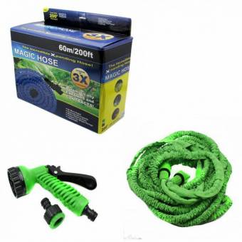 Manguera Extensible Hose XXL con Pistola de Riego 60 mts