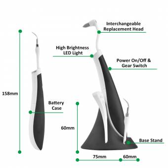 Limpiador Ultrasonico inter Dental Raspador Sarro Dientes Vibración