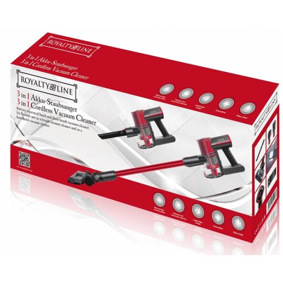 Aspirador Escoba Batería sin cable 3 en 1 CVC9316 Royalty Line Rojo